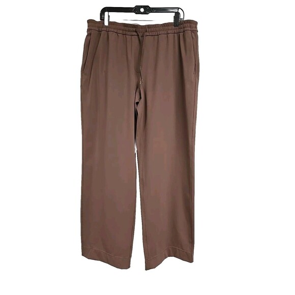 Lululemon Straight Leg Mid Rise Pant Luxtreme Taupetastic Tan Women’s Size XL - Picture 2 of 10